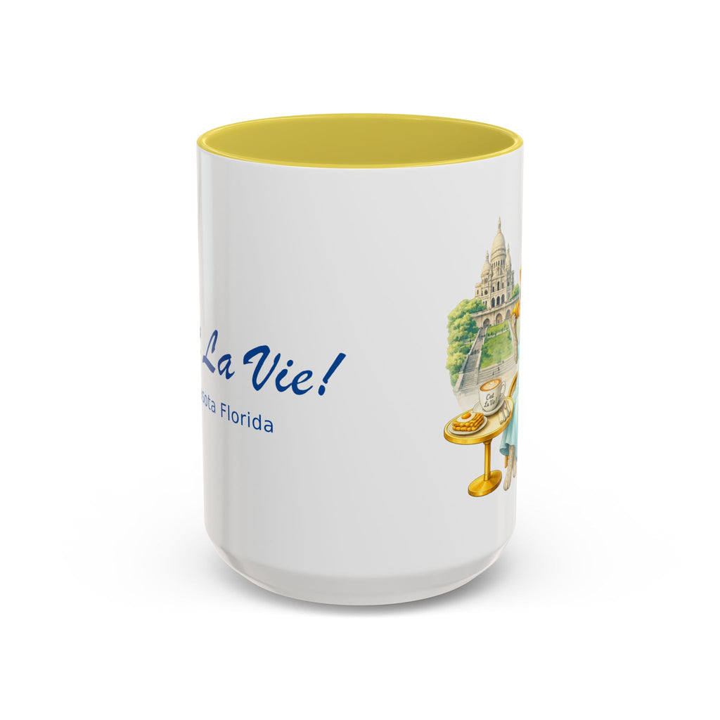 C'est La Vie! Racoon Café Mug — Authentic French Bakery Sarasota Cup (11oz/15oz)