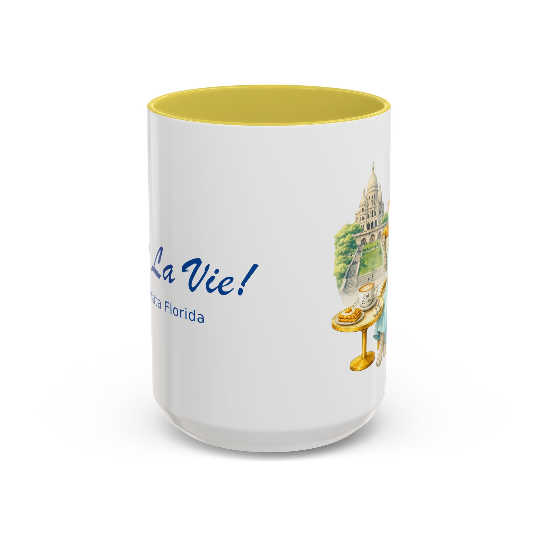 C'est La Vie! Racoon Café Mug — Authentic French Bakery Sarasota Cup (11oz/15oz)