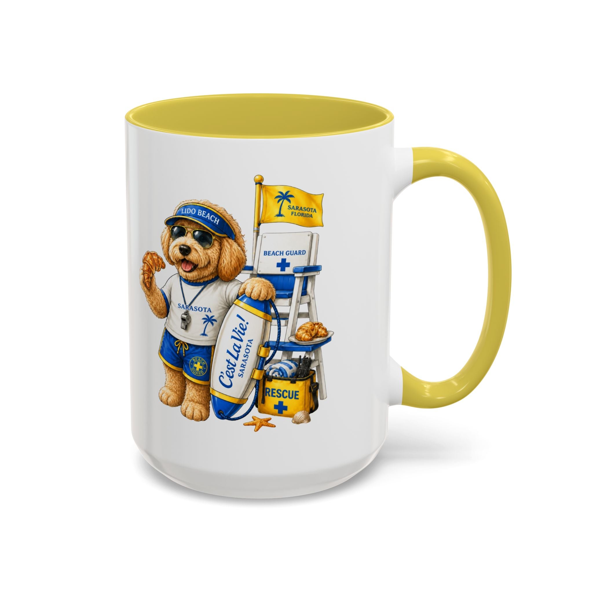 C'est La Vie! Doodle Café Mug — Authentic French Bakery Sarasota Cup (11oz/15oz)