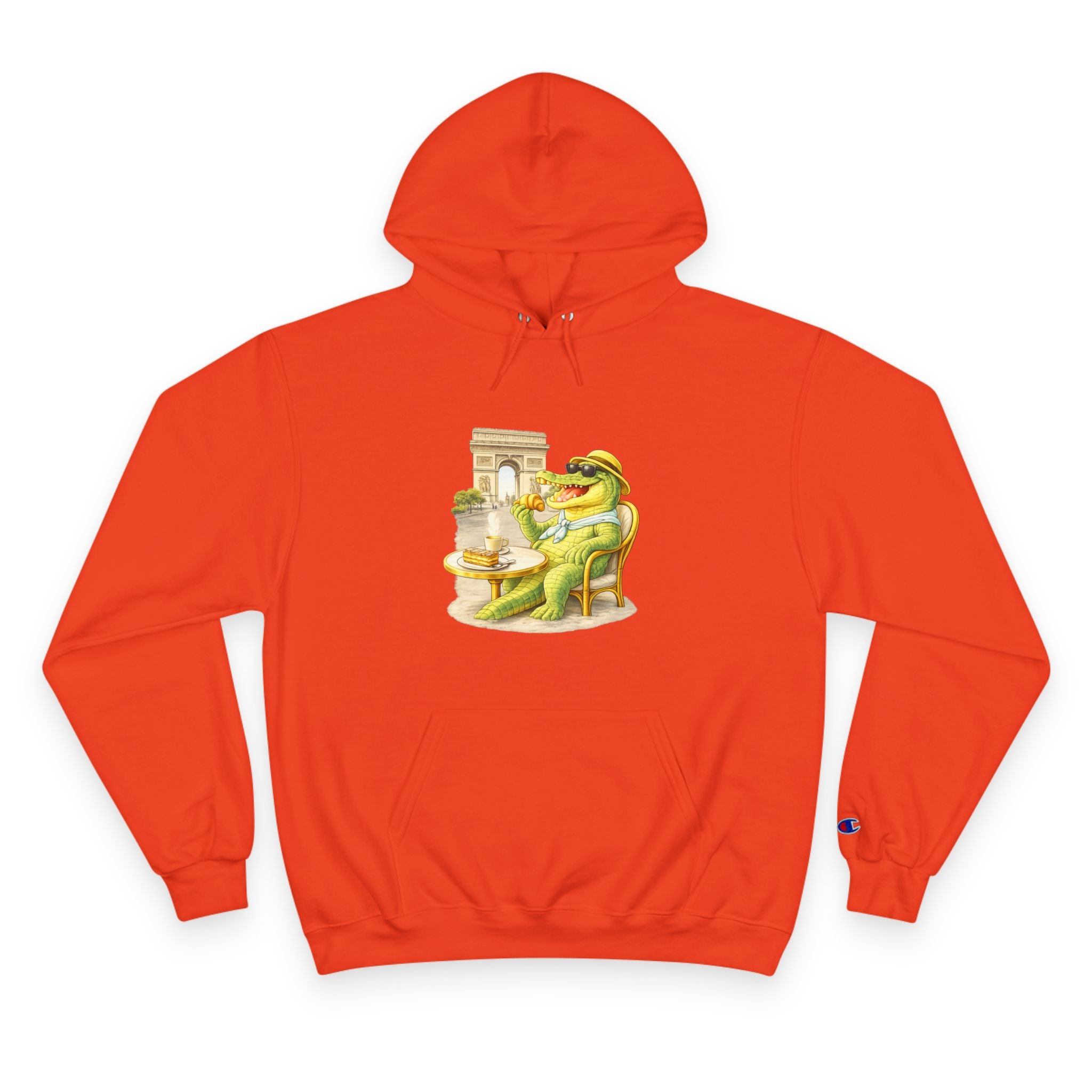 Champion Unisex Hoodie –  Gator Paris "C'est La Vie" Back Print