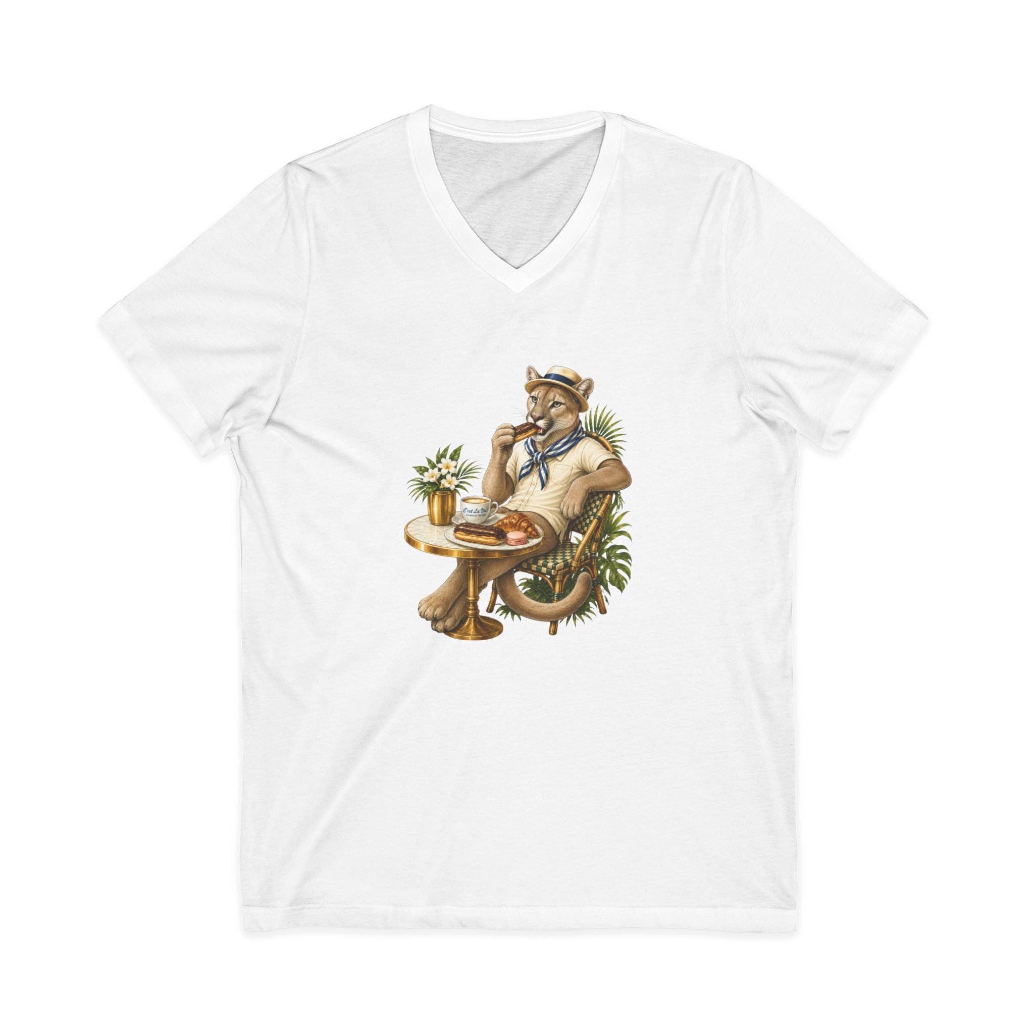 V-Neck T-Shirt C'est La Vie — Panthera of Florida