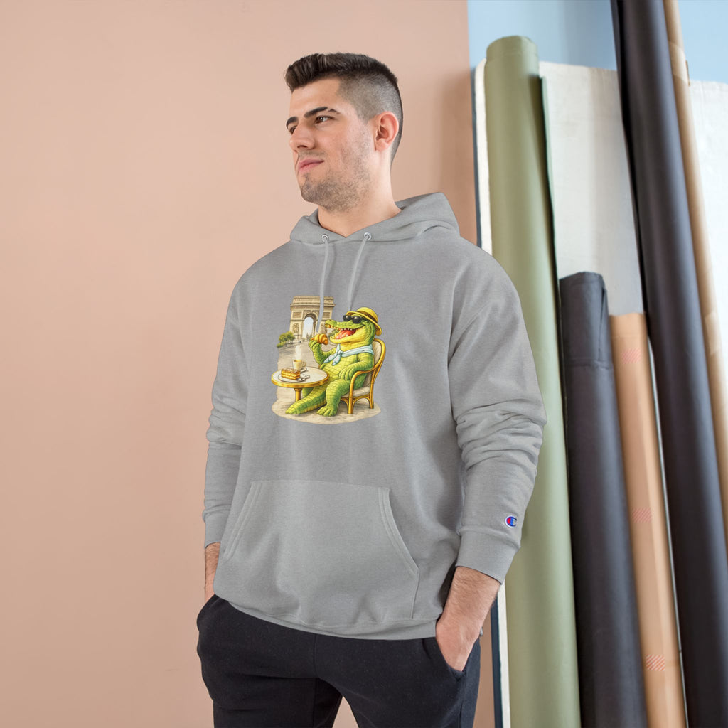 Champion Unisex Hoodie –  Gator Paris "C'est La Vie" Back Print