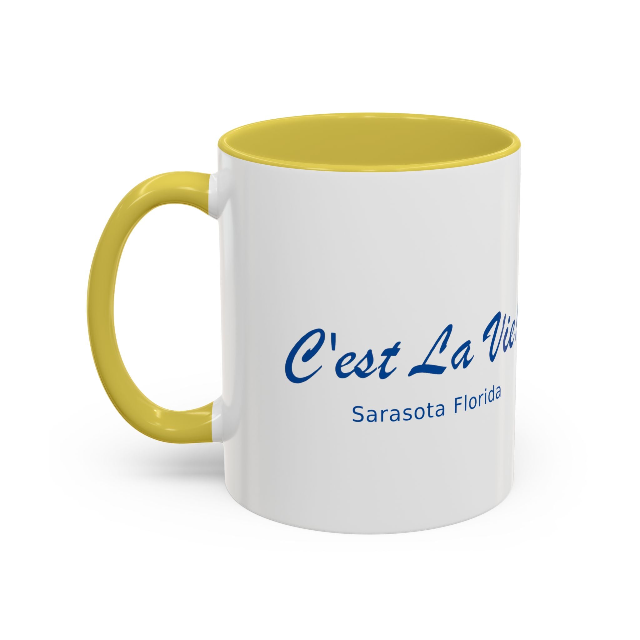 C'est La Vie! Café Mug — Manatee Tennis (11oz/15oz)