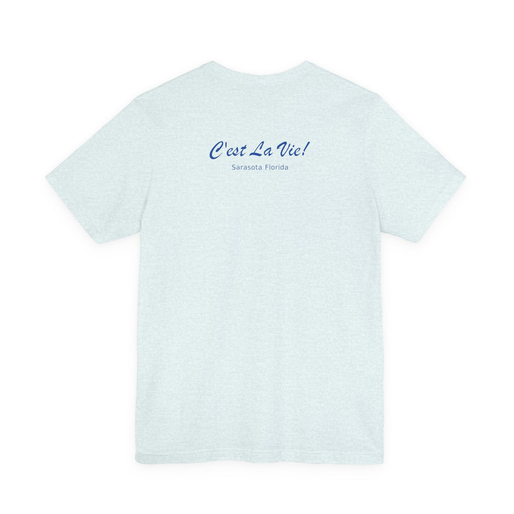 Unisex T-Shirt C'est La Vie — TIF Blue/Yellow Skeleton Owner Fred