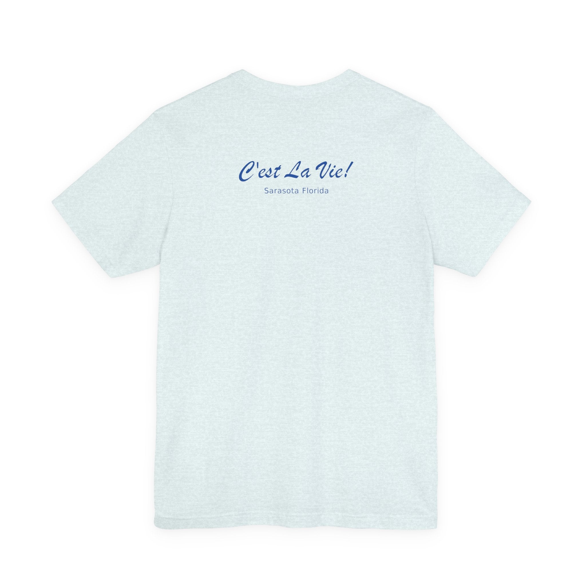 Unisex T-Shirt C'est La Vie — TIF Blue/Yellow Skeleton Owner Fred