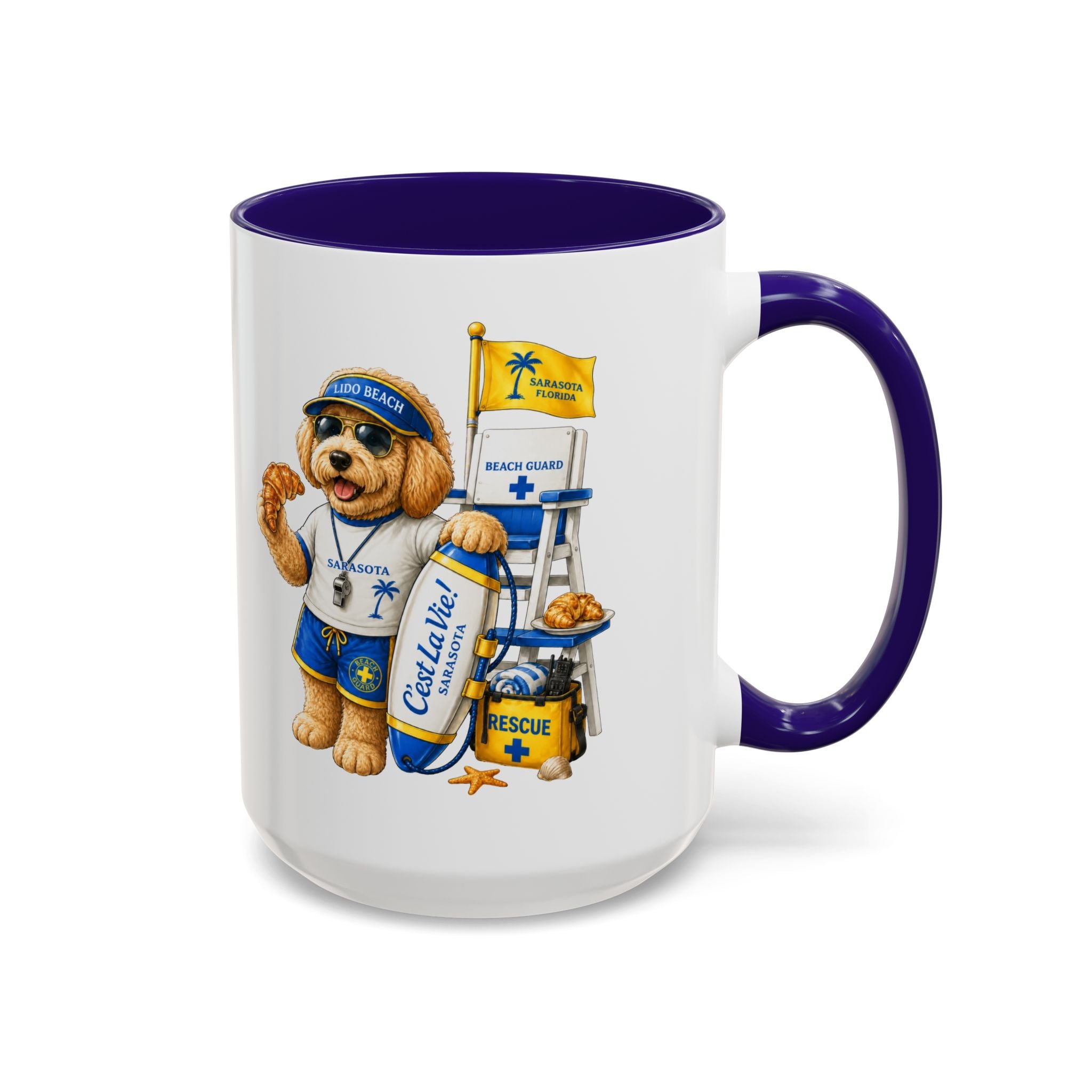 C'est La Vie! Doodle Café Mug — Authentic French Bakery Sarasota Cup (11oz/15oz)