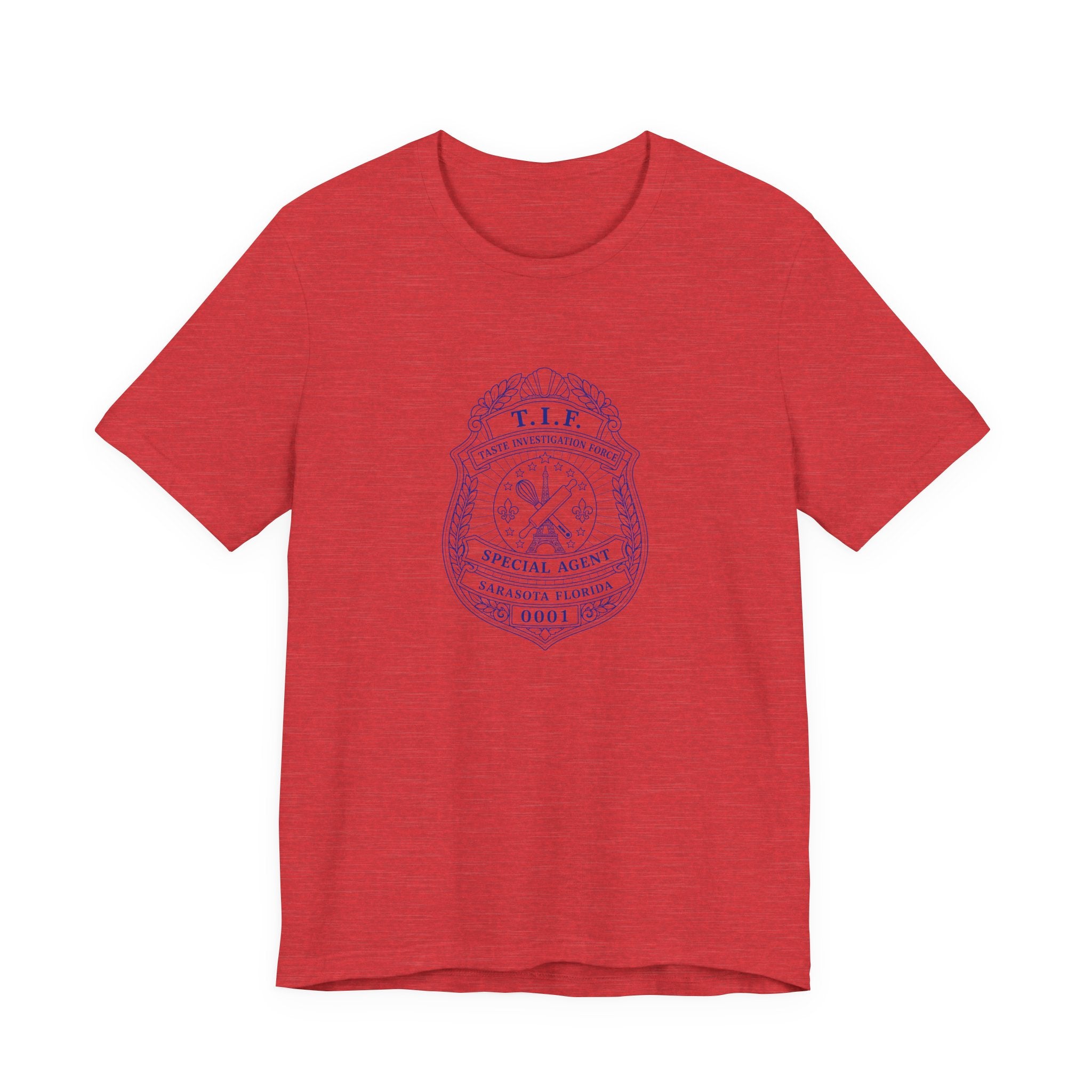 Unisex T-Shirt C'est La Vie — TIF Blue/Yellow Skeleton Owner Fred
