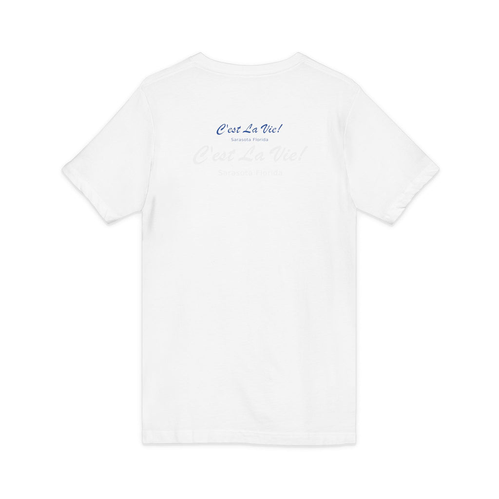 Unisex V-Neck T-Shirt C'est La Vie — Manatee Patissier