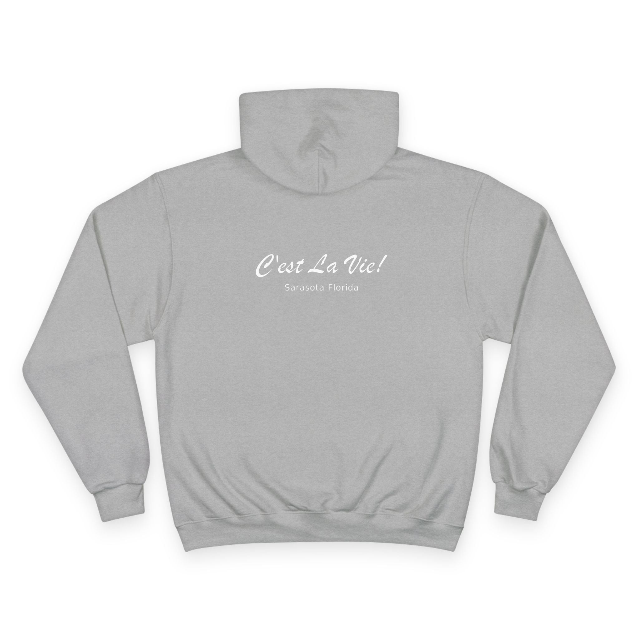 Champion Hoodie –  Manatee Surf "C'est La Vie" Back Print