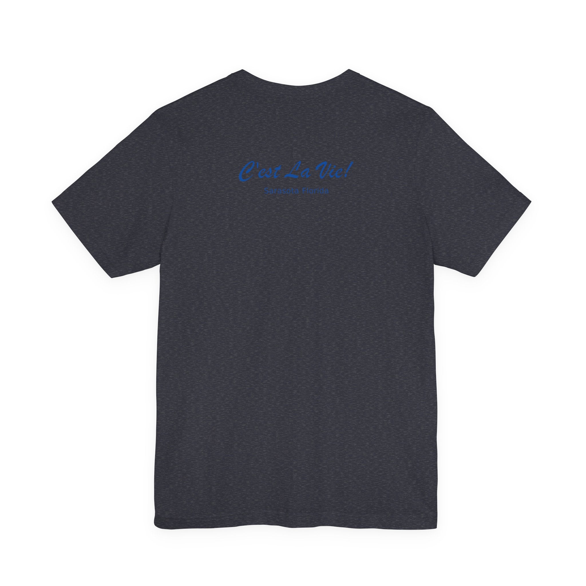 Unisex T-Shirt C'est La Vie — TIF Blue/Yellow Skeleton Owner Fred