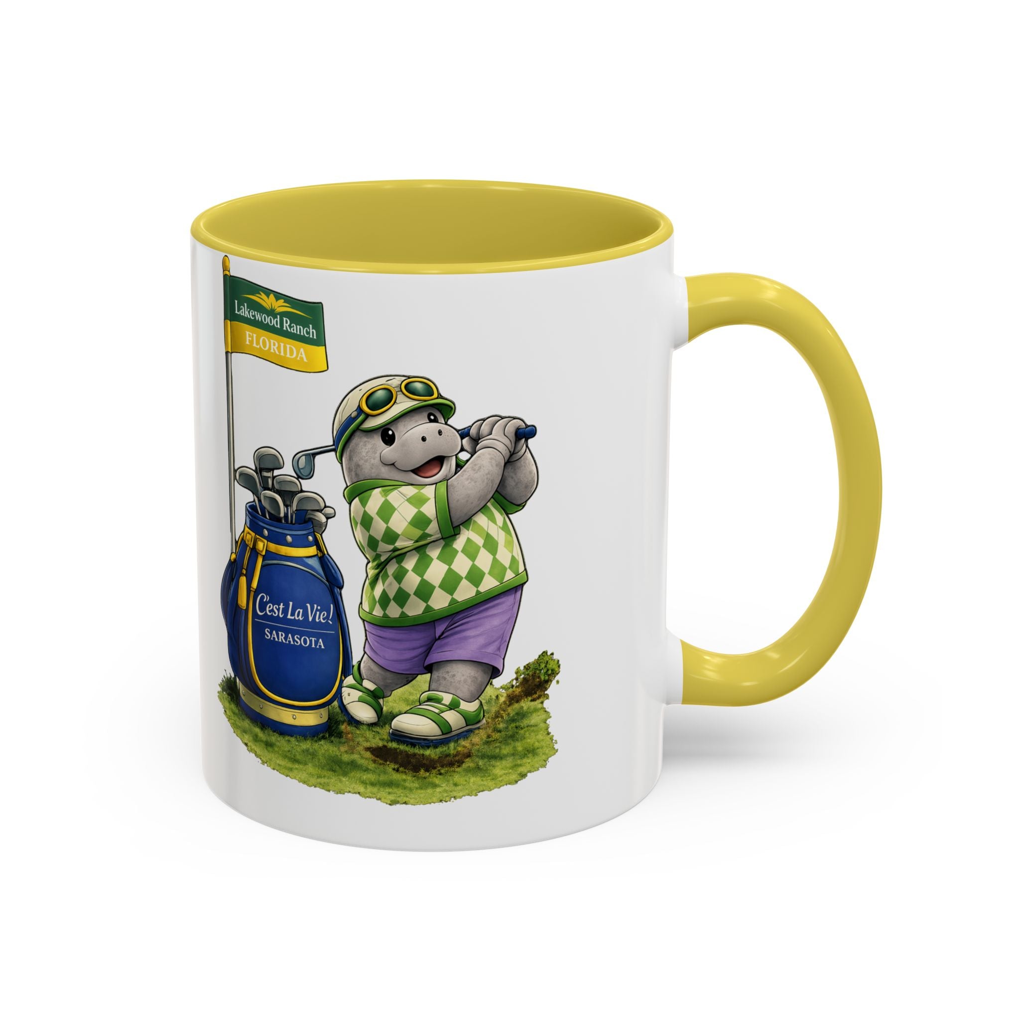 C'est La Vie! Café Mug — Manatee Golf (11oz/15oz)